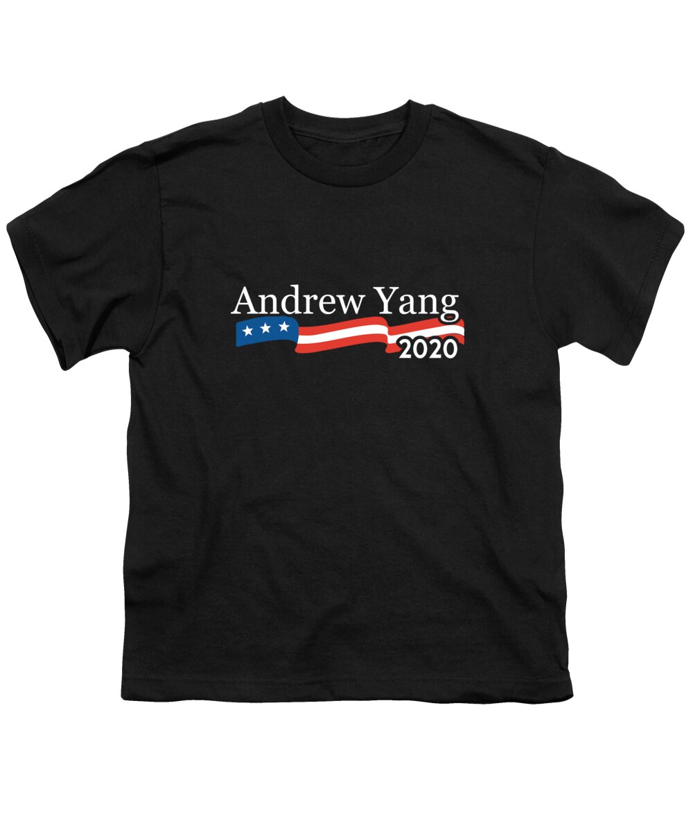Progressive Youth T-Shirt featuring the digital art Andrew Yang for President 2020 by Flippin Sweet Gear