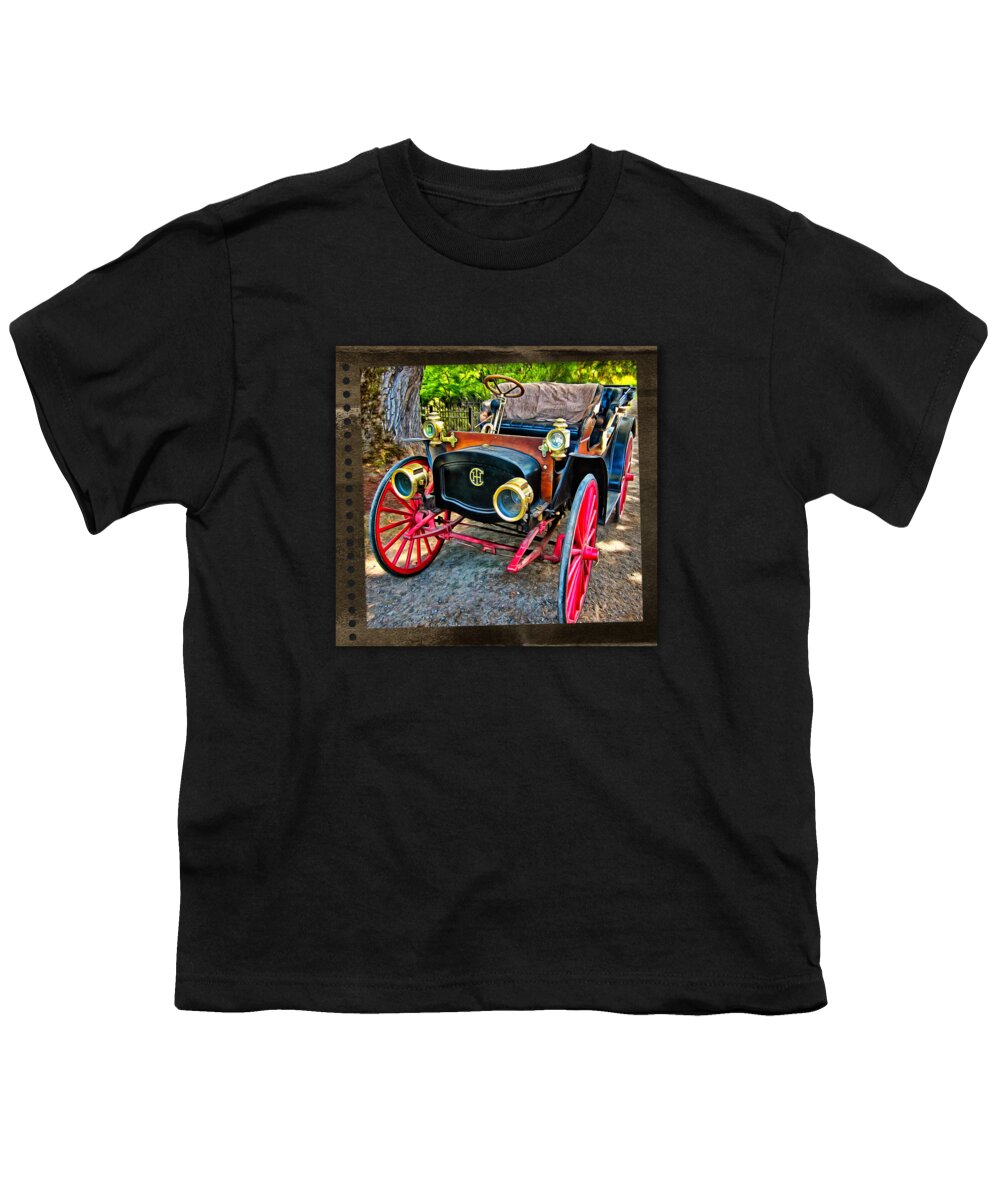 Automotive Art Youth T-Shirt featuring the photograph This Old Car by Thom Zehrfeld