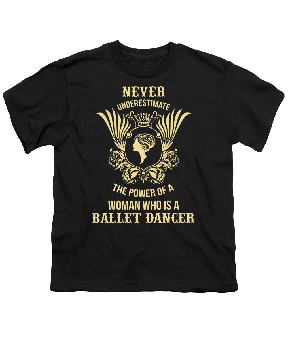 Ballet Dancer Youth T-Shirt by Jacob Zelazny - Fine Art America