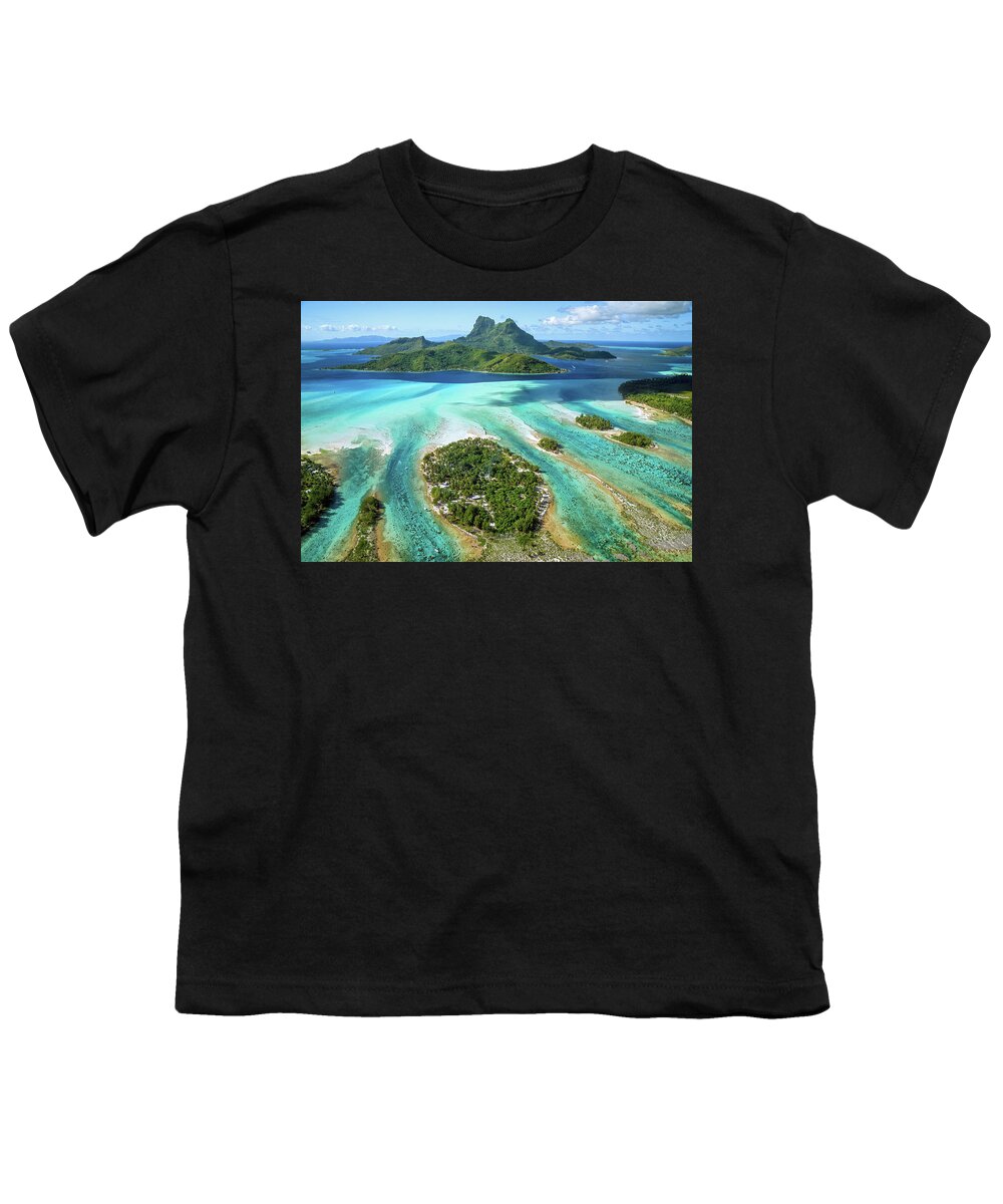 Bora Bora Youth T-Shirt featuring the photograph Bora Bora by Olivier Parent