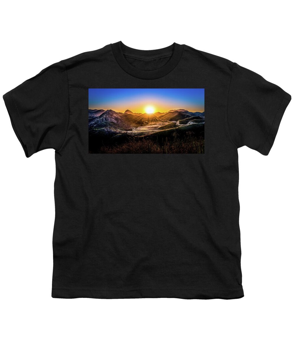 California Youth T-Shirt featuring the photograph Calabasas Sunset by Dee Potter