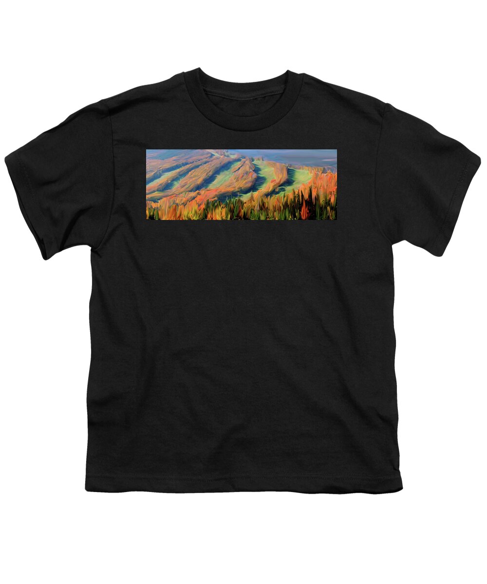 Cannon Youth T-Shirt featuring the photograph Cannon Mountain Autumn Mindscape by Wayne King