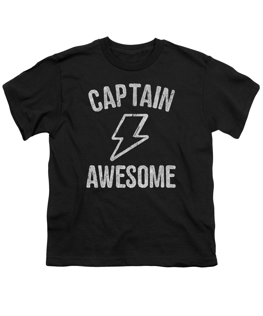 Funny Youth T-Shirt featuring the digital art Captain Awesome by Flippin Sweet Gear