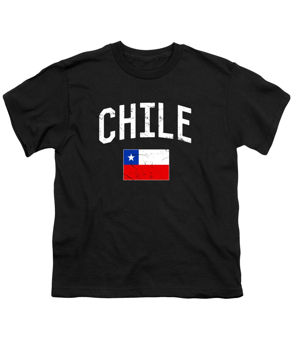 Funny Youth T-Shirt featuring the digital art Chile Flag by Flippin Sweet Gear