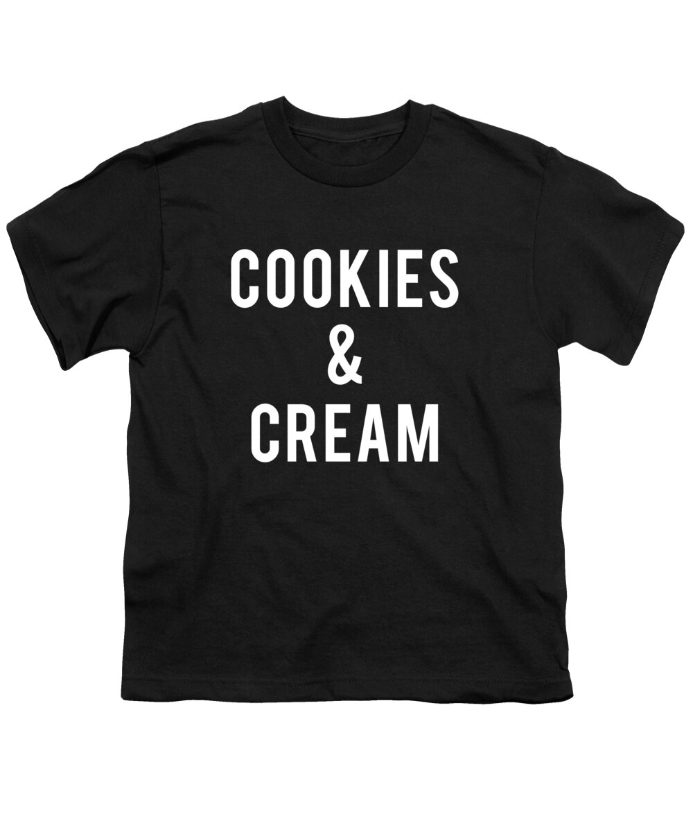 Funny Youth T-Shirt featuring the digital art Cookies and Cream Costume by Flippin Sweet Gear