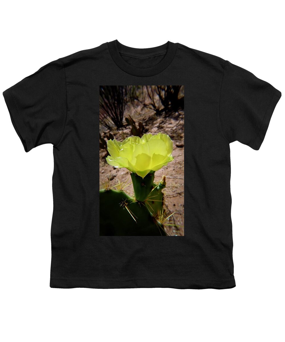 American Southwest Youth T-Shirt featuring the photograph Desert Bloom by Judy Kennedy