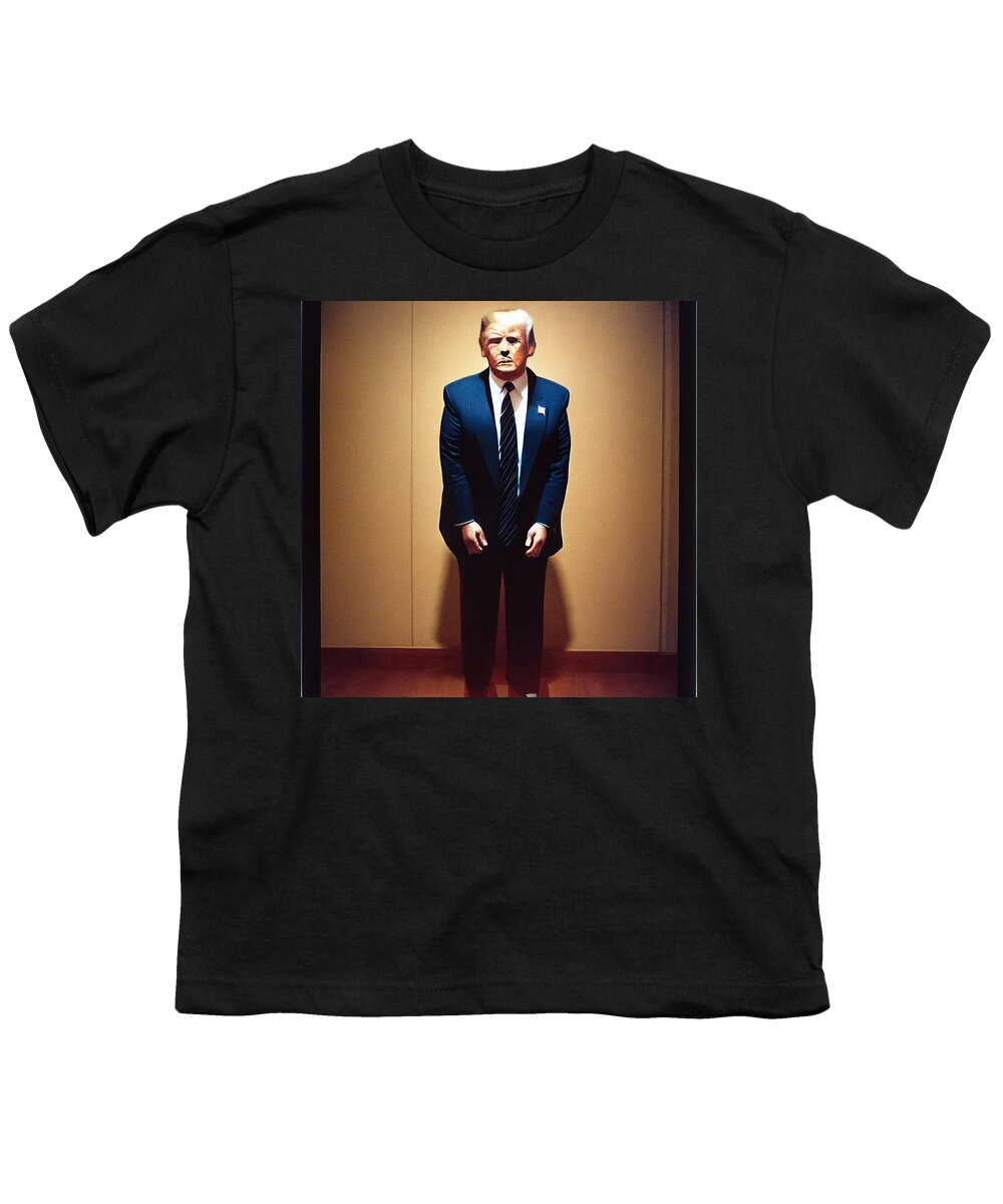Fashion Youth T-Shirt featuring the painting Donald trump by Diane arbus 14f244db 145b 424d 8141 c4ace16fc1c4 by MotionAge Designs