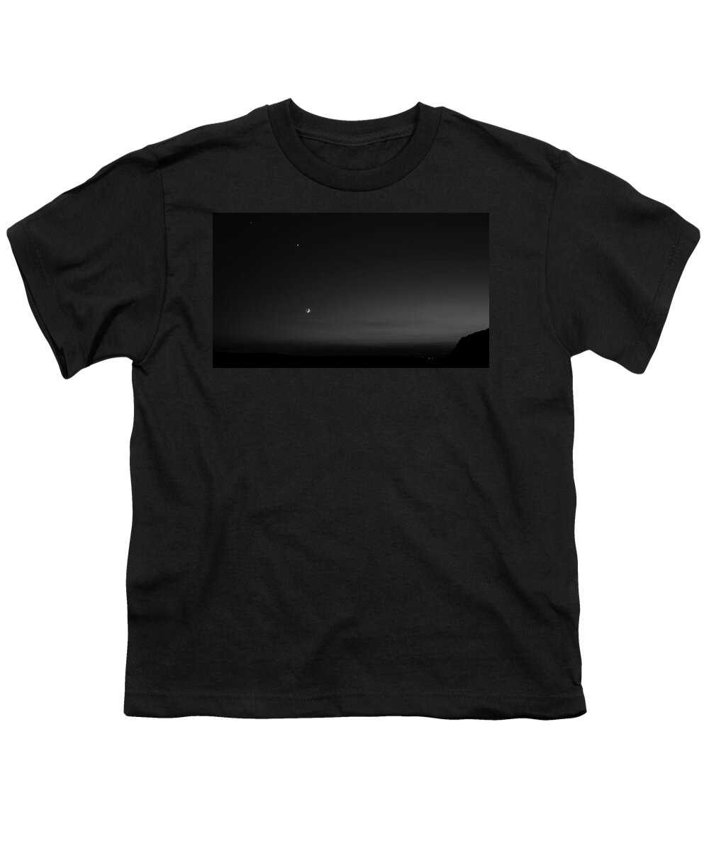 Sunset Youth T-Shirt featuring the photograph Draw me the ecliptic ... by Karine GADRE