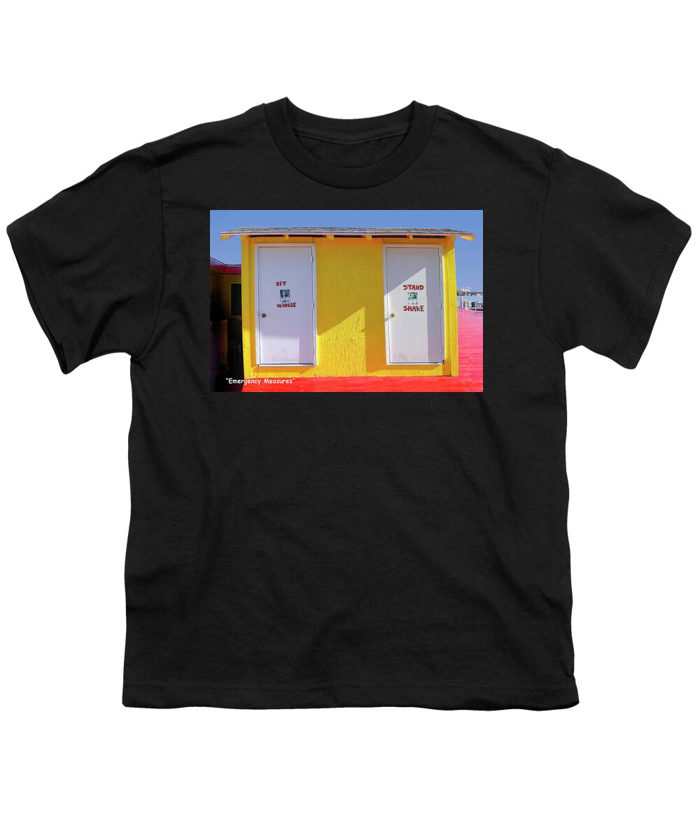 Doors Youth T-Shirt featuring the digital art Emergency Measures w/title by R C Fulwiler