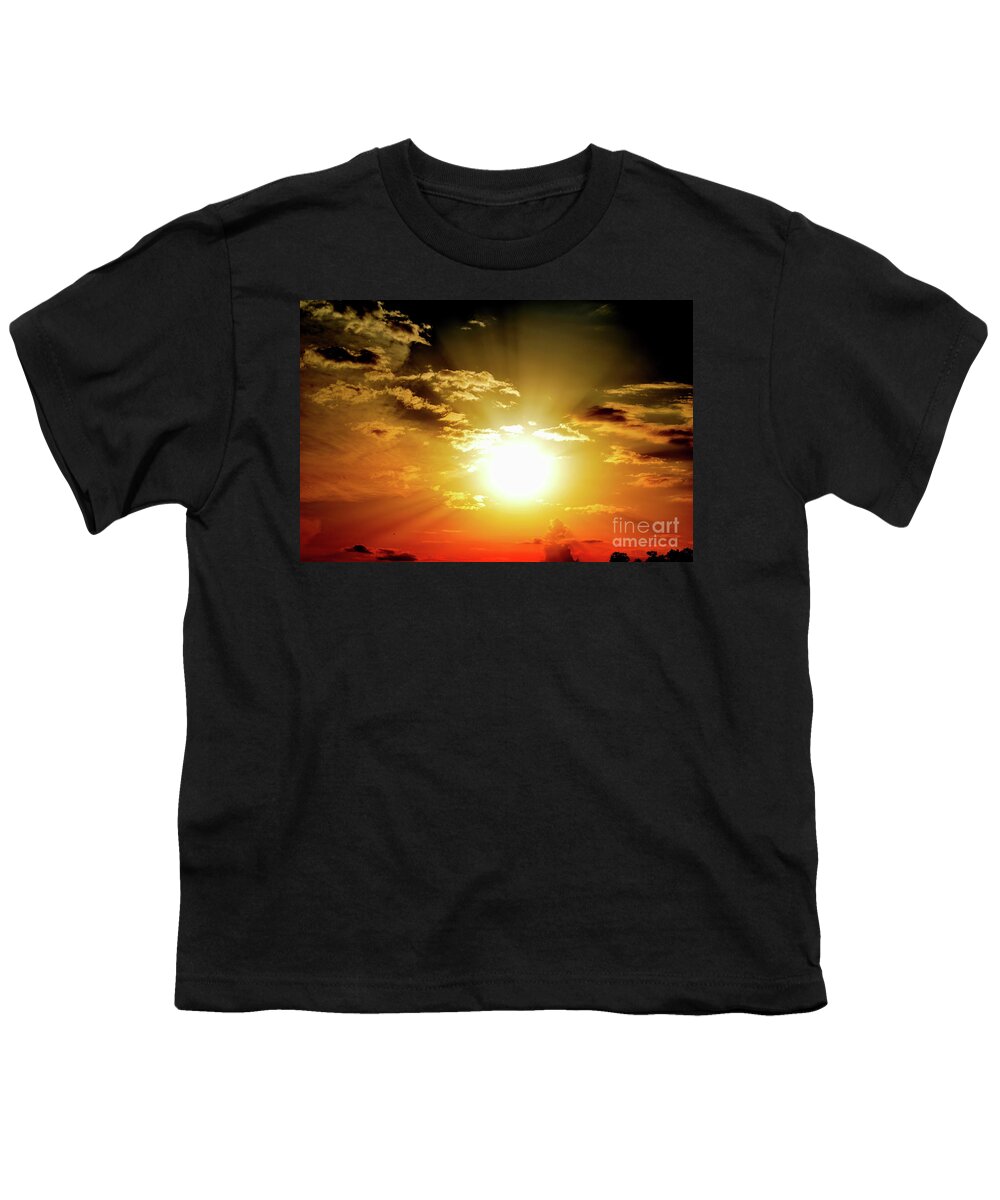 Nature Youth T-Shirt featuring the photograph Equivalents of Clouds 003 by Leonida Arte