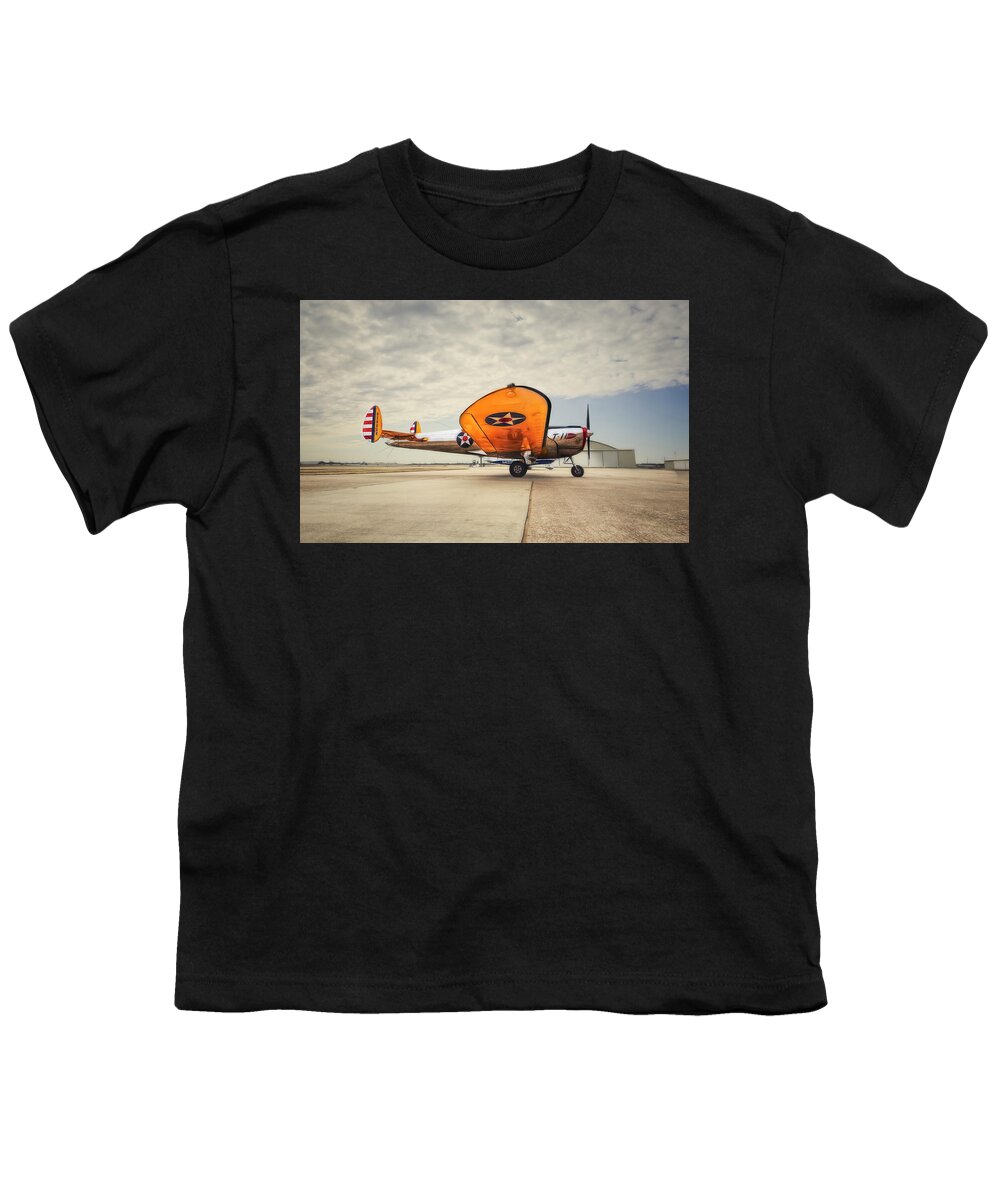 Ercoupe Youth T-Shirt featuring the photograph Ercoupe T-II Vintage Airplane photograph by Ann Powell