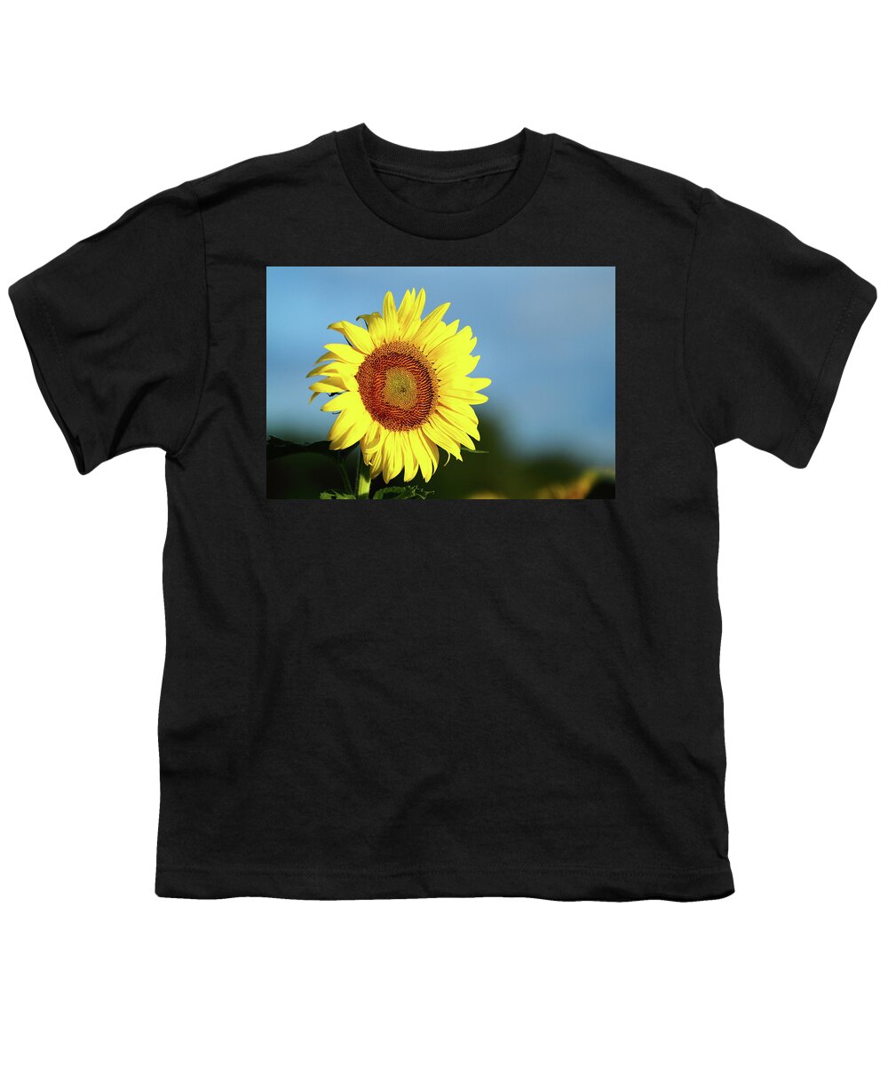 Summer Youth T-Shirt featuring the photograph Face The Day by Lens Art Photography By Larry Trager