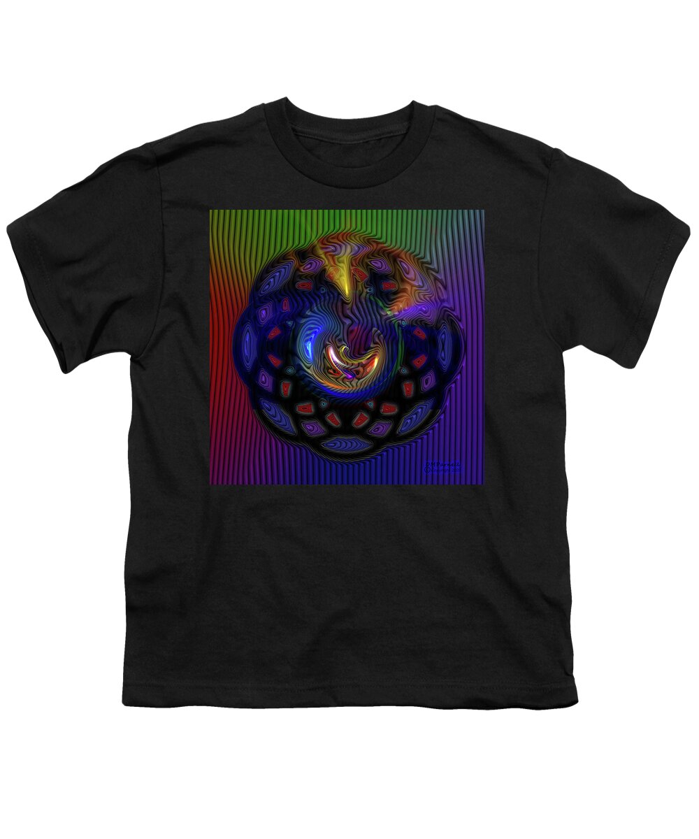 Abstract Youth T-Shirt featuring the digital art Failed Light Containment by Diane Parnell