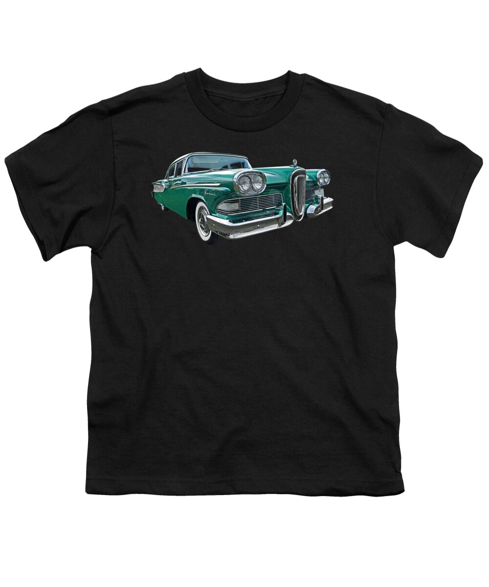 Vintages Car Youth T-Shirt featuring the photograph Ford Edsel Ranger 1958 by Gill Billington