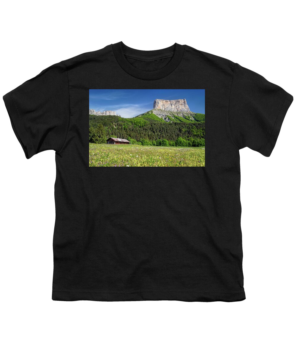 Wild Youth T-Shirt featuring the photograph France - the Mont Aiguille in Trieves by Olivier Parent