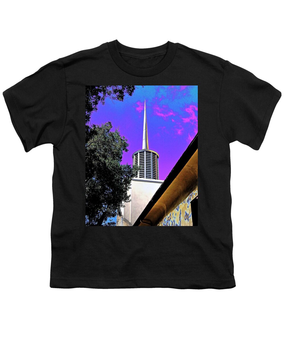 Spire Youth T-Shirt featuring the photograph Futuristic Sky Needle by Andrew Lawrence