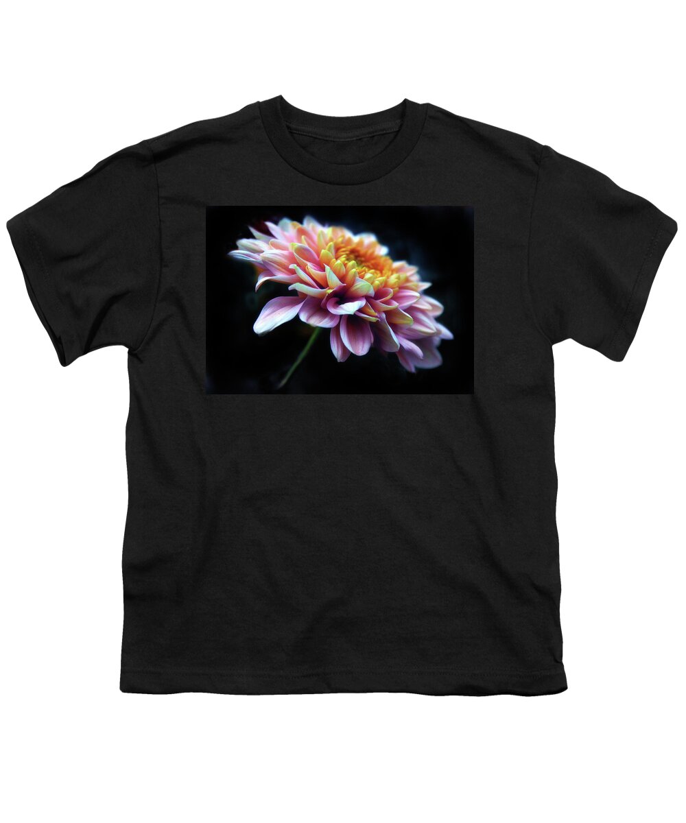 Chrysanthemum Youth T-Shirt featuring the photograph Chrysanthemum Glow by Jessica Jenney