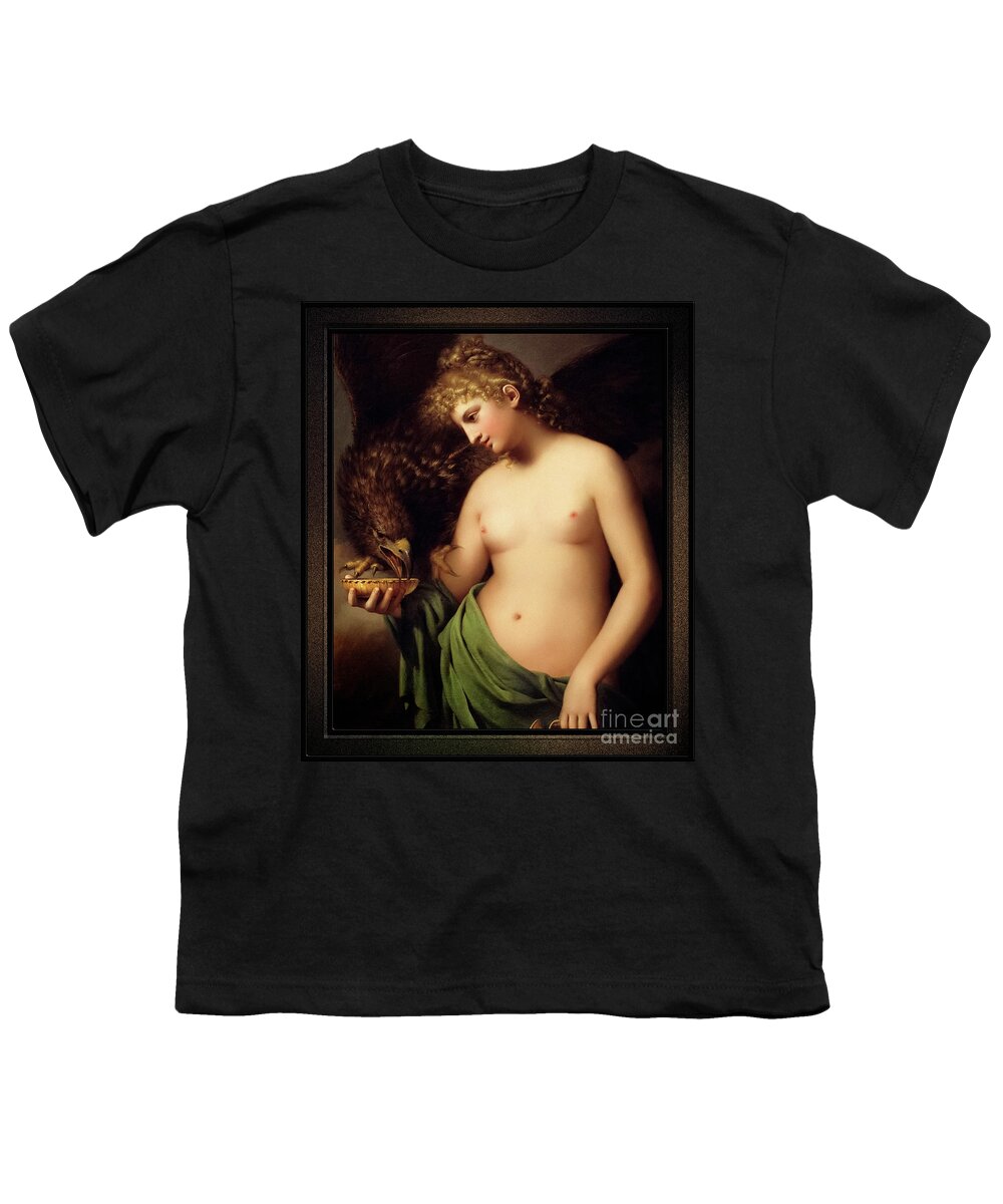 Hebe Youth T-Shirt featuring the painting Hebe Offering Cup to Jupiter by Gaspare Landi Fine Art Old Masters Reproduction by Rolando Burbon