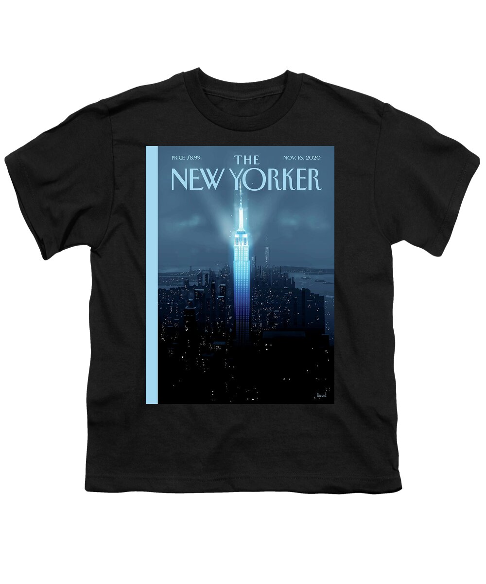 New York Youth T-Shirt featuring the painting Hope Again by Pascal Campion