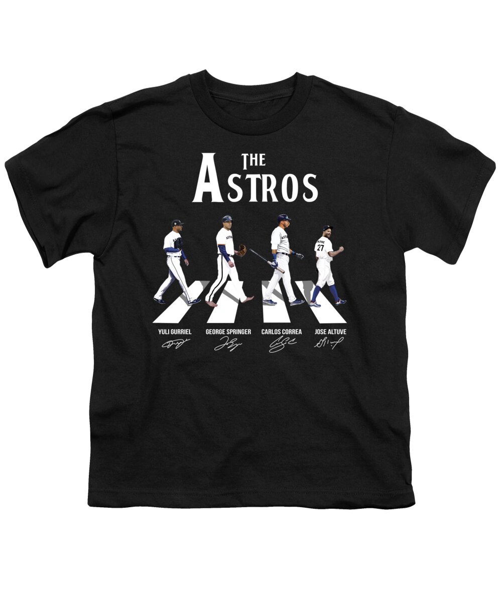 Houston Astros Abbey Road Yuli Gurriel George Springer Carlos Correa Jose  Altuve Signatures Youth T-Shirt by Th - Pixels
