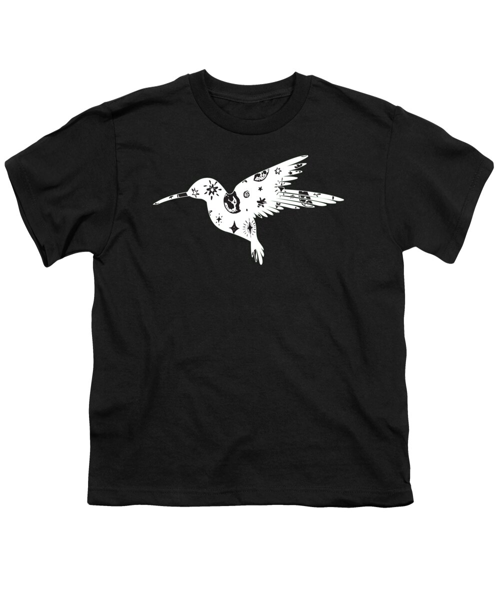 Duck Shirt Youth T-Shirt featuring the digital art Hummingbird 100 by Lin Watchorn