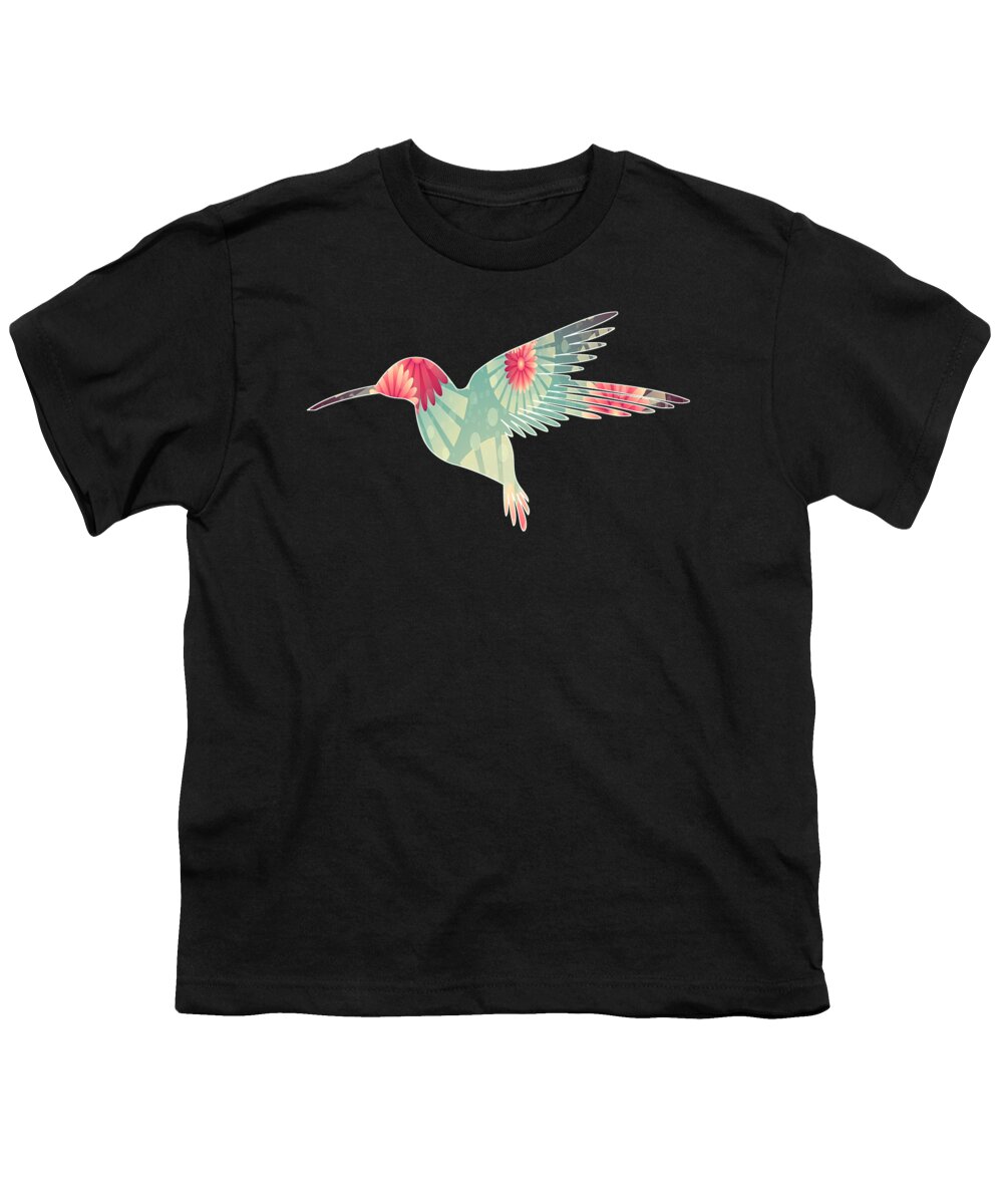 Duck Shirt Youth T-Shirt featuring the digital art Hummingbird 292 by Lin Watchorn