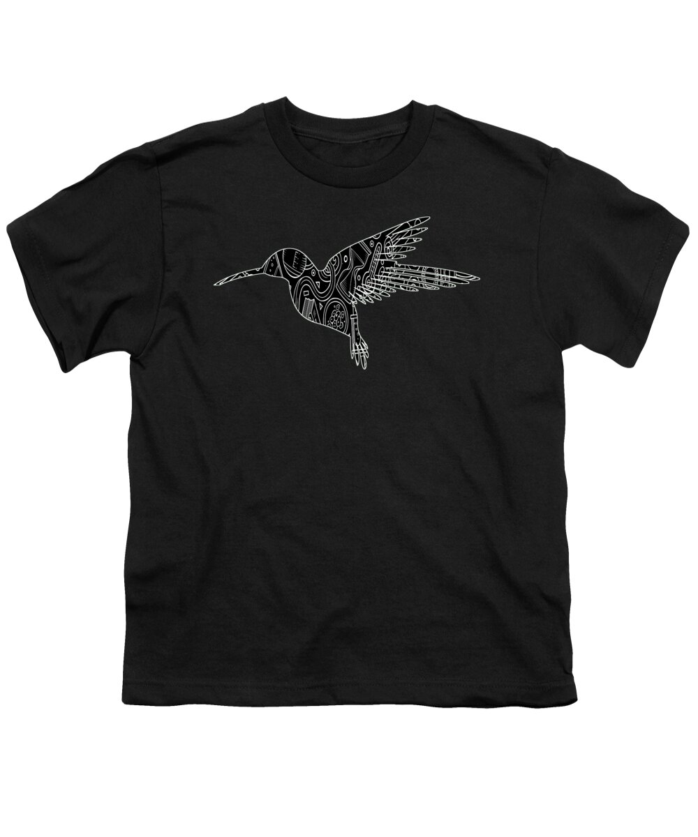 Duck Shirt Youth T-Shirt featuring the digital art Hummingbird 45 by Lin Watchorn