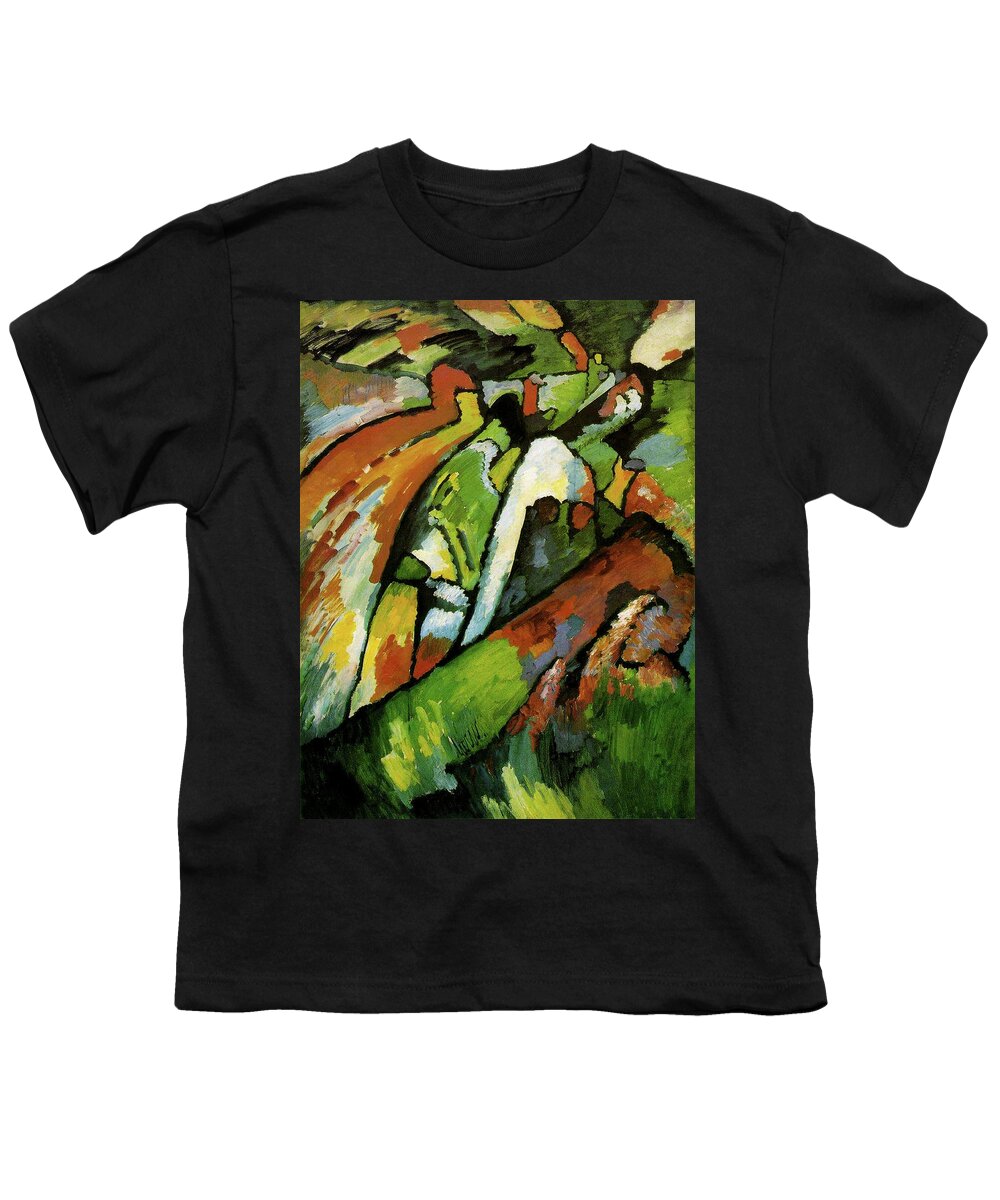 Wassily Youth T-Shirt featuring the painting Improvisation VII by Wassily Kandinsky