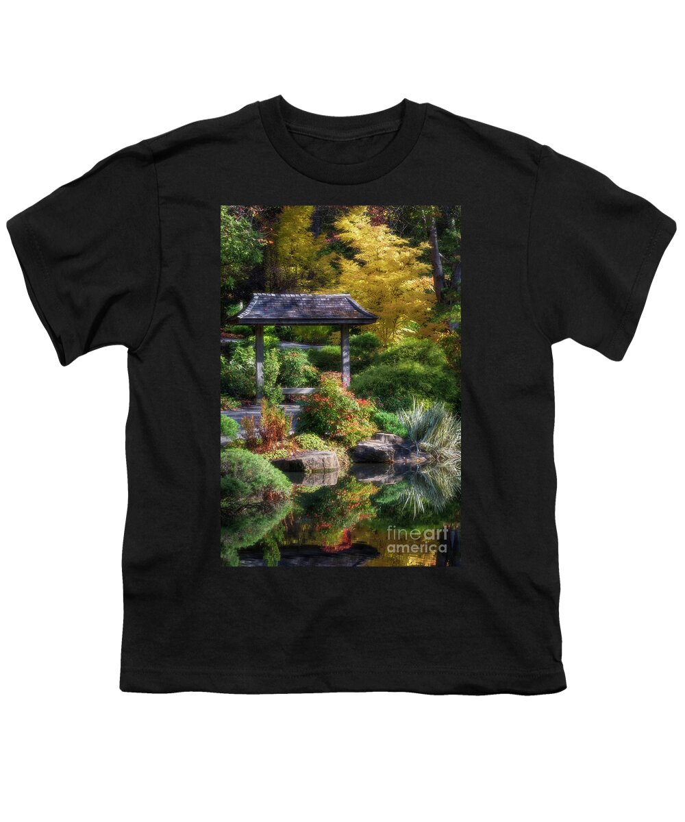 Japanese Gardens Youth T-Shirt featuring the photograph Japanese Gardens by Doug Sturgess