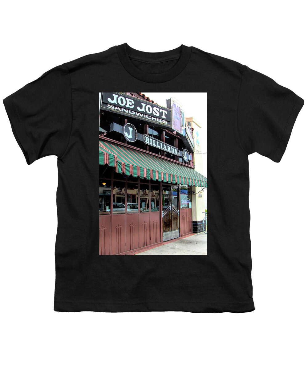 Joe Jost Youth T-Shirt featuring the photograph Joe Jost Pub Bar Long Beach Calif Since1924 by Chuck Kuhn