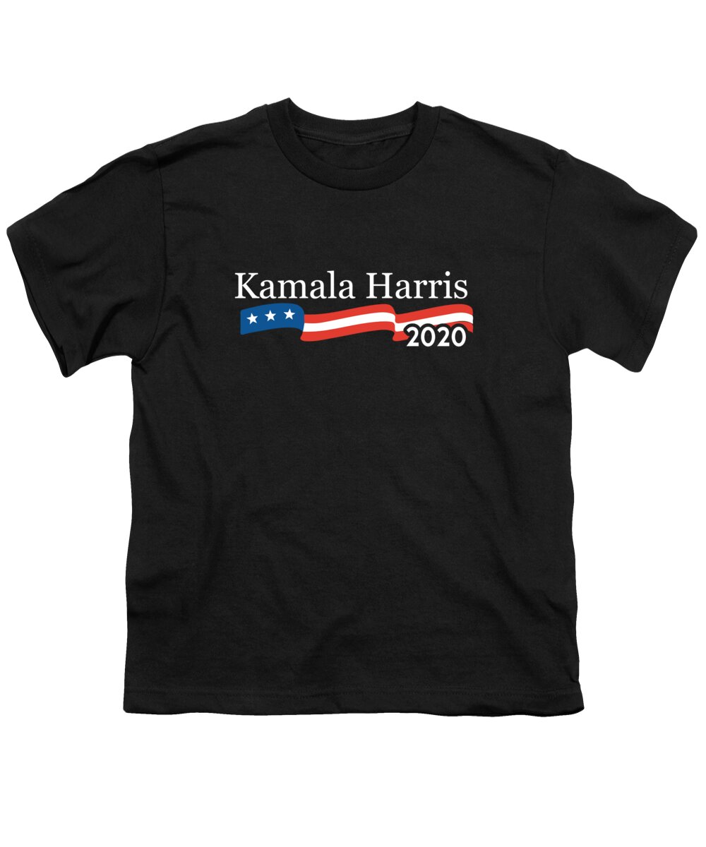 Cool Youth T-Shirt featuring the digital art Kamala Harris 2020 For President by Flippin Sweet Gear