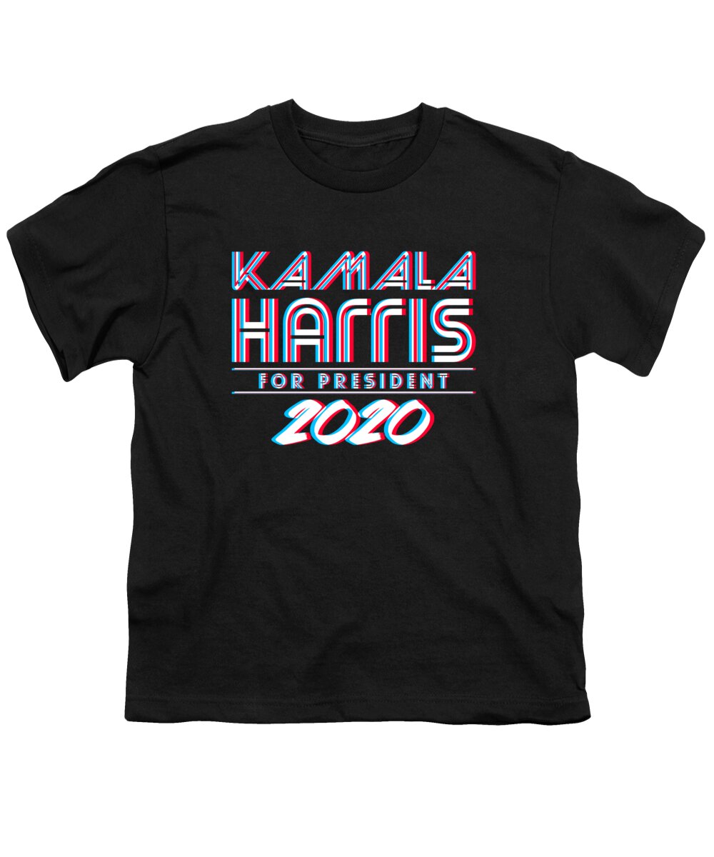 Election Youth T-Shirt featuring the digital art Kamala Harris For President 2020 3D by Flippin Sweet Gear