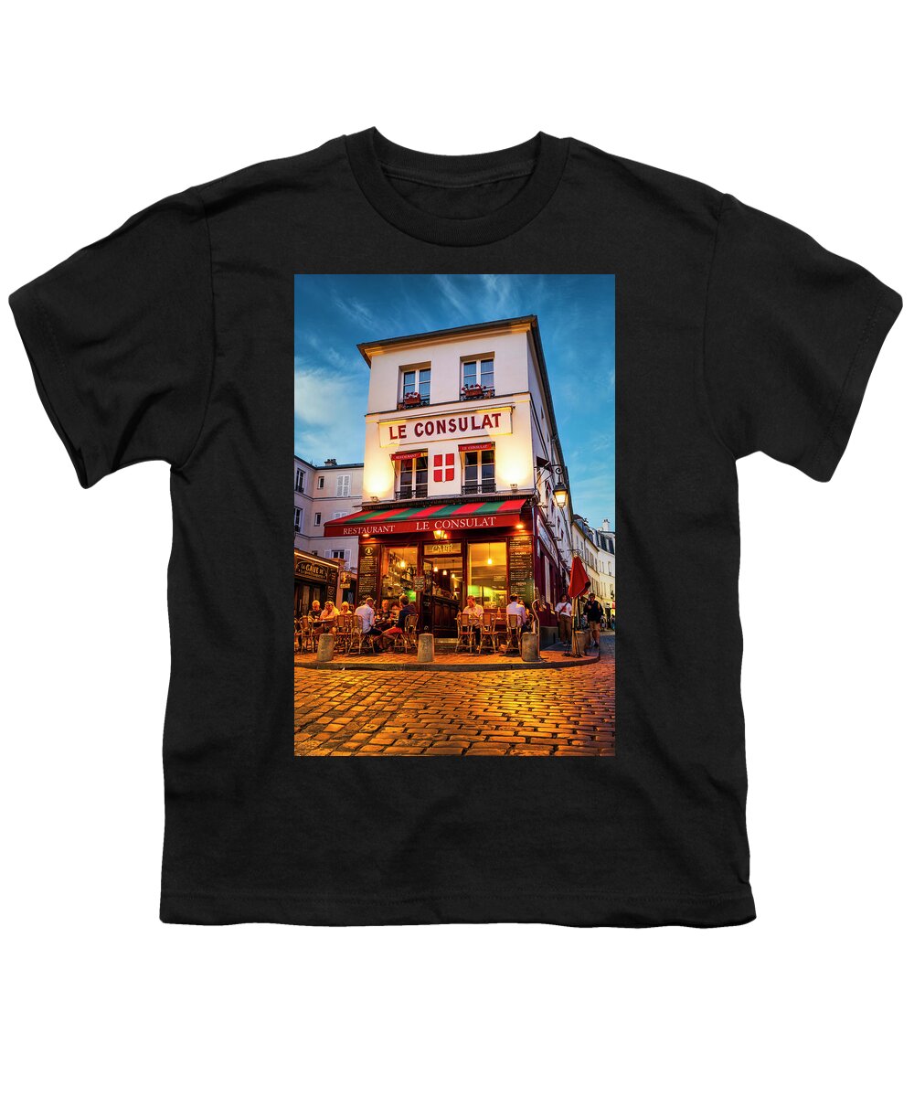 France Youth T-Shirt featuring the photograph Le Consulat Paris by Dee Potter