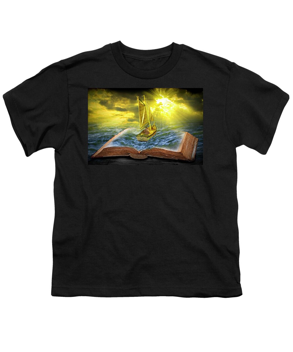 Lake Youth T-Shirt featuring the photograph Let the Adventure Begin by Randall Nyhof