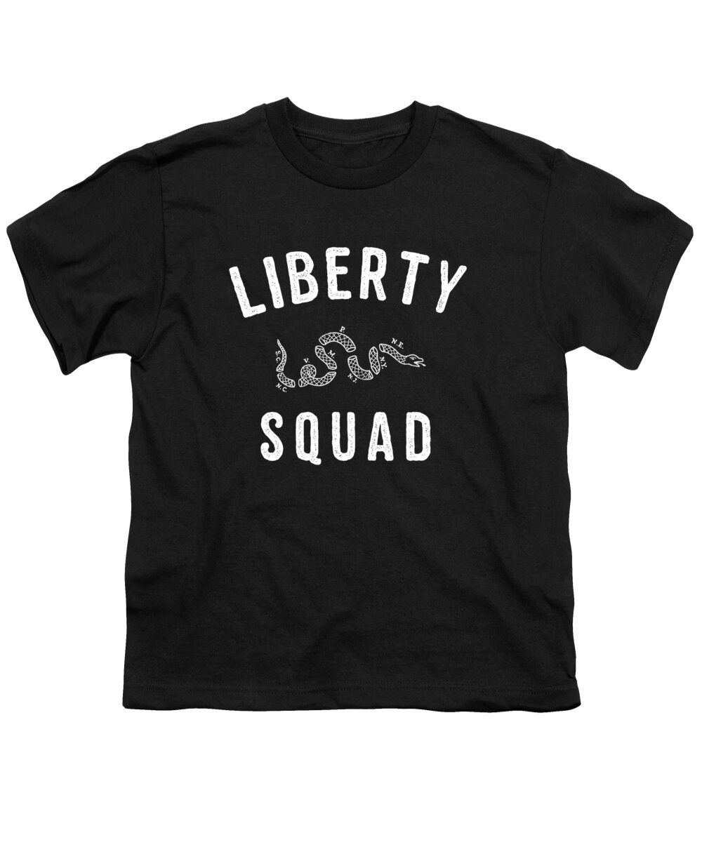 Funny Youth T-Shirt featuring the digital art Liberty Squad Snek by Flippin Sweet Gear