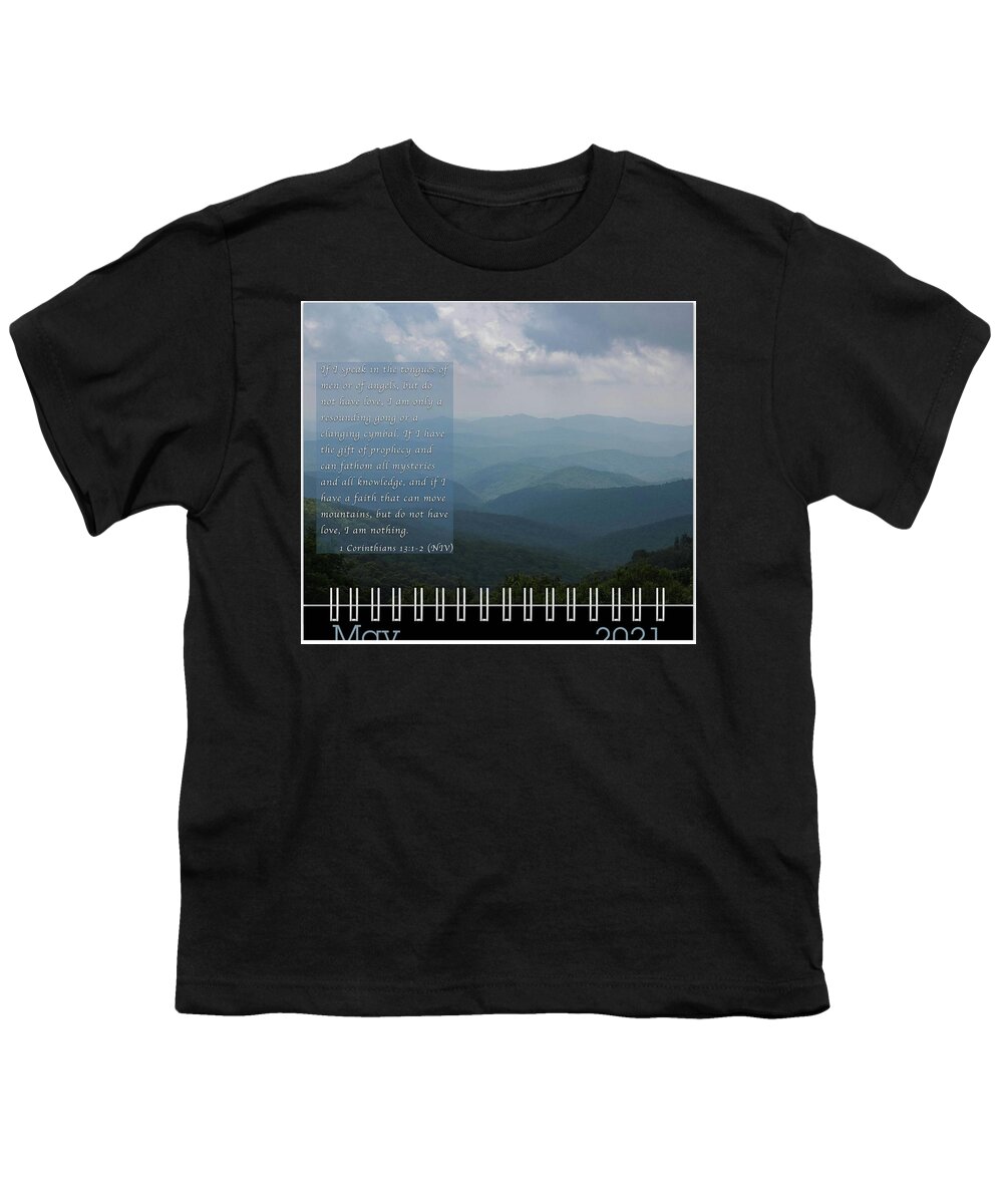 2021 Youth T-Shirt featuring the photograph May 2021 Inspirational Calendar Preview by Joni Eskridge