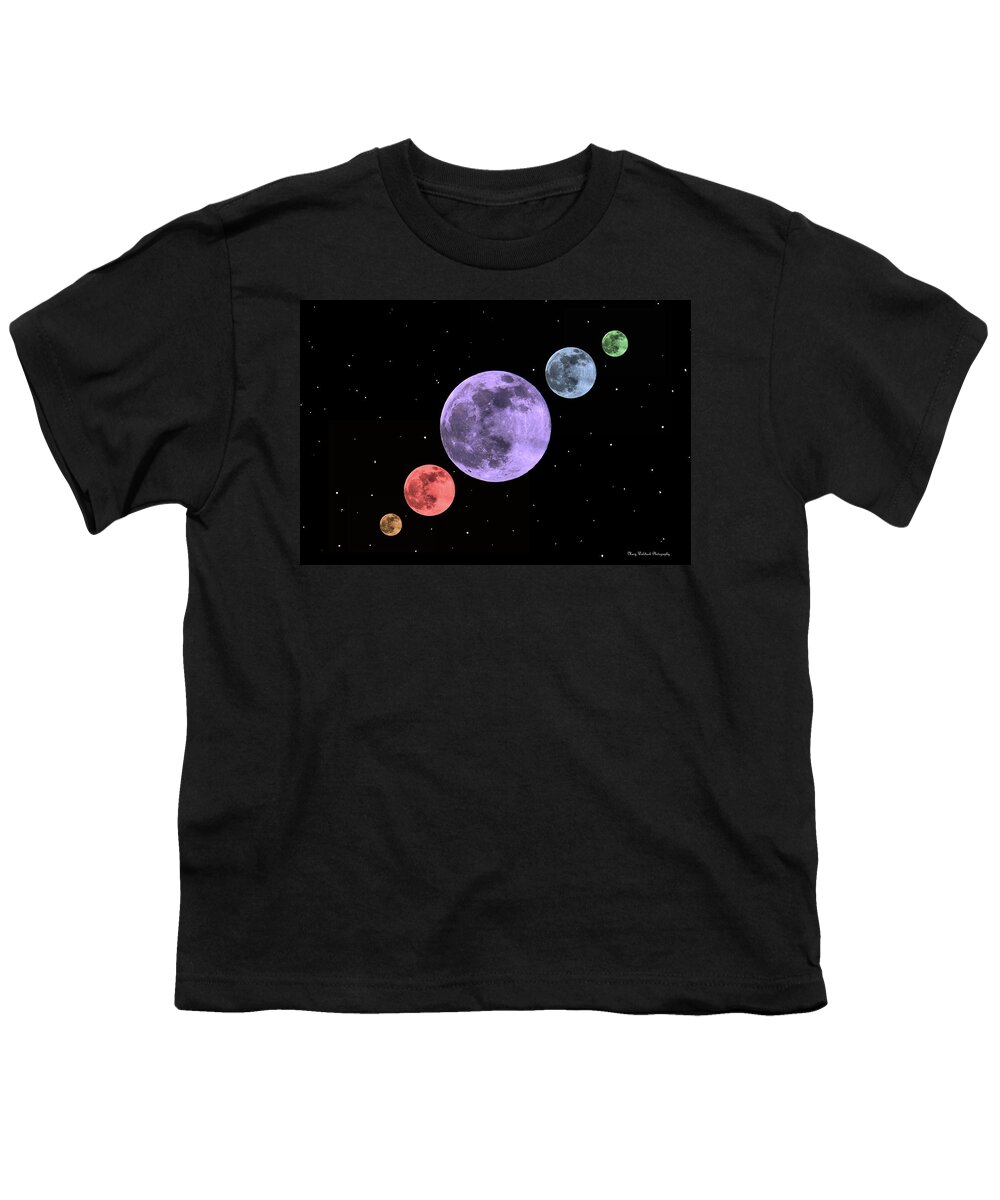 Moon Youth T-Shirt featuring the photograph Moody Moons by Mary Walchuck