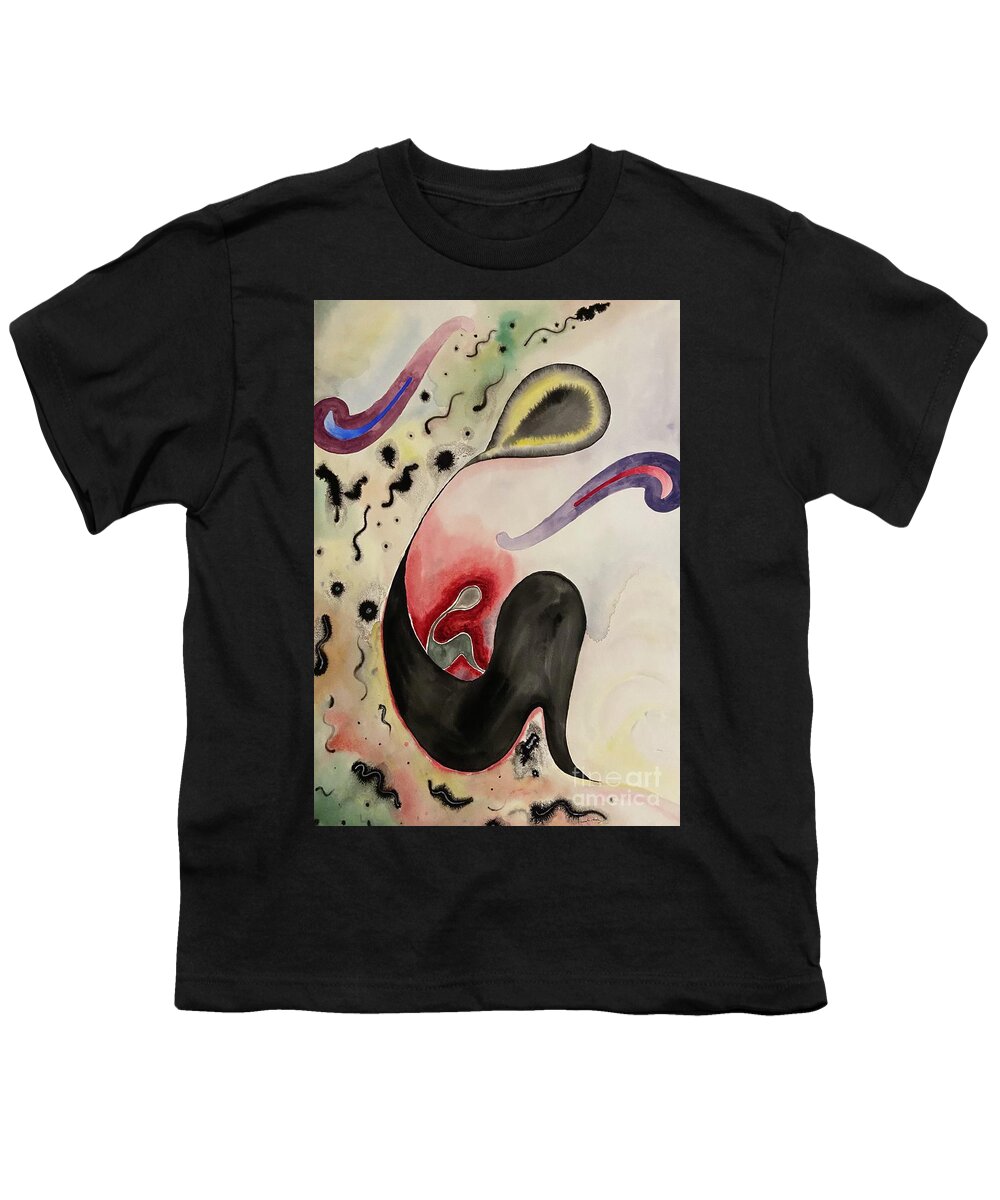 Mother And Child Youth T-Shirt featuring the painting Mothering by Pamela Henry
