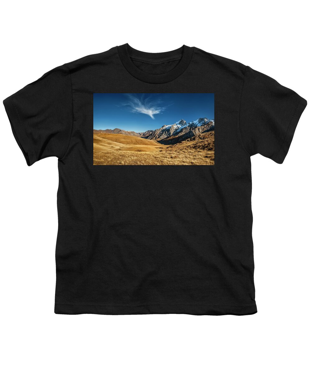 Plateau Youth T-Shirt featuring the photograph Oisans - Emparis by Olivier Parent