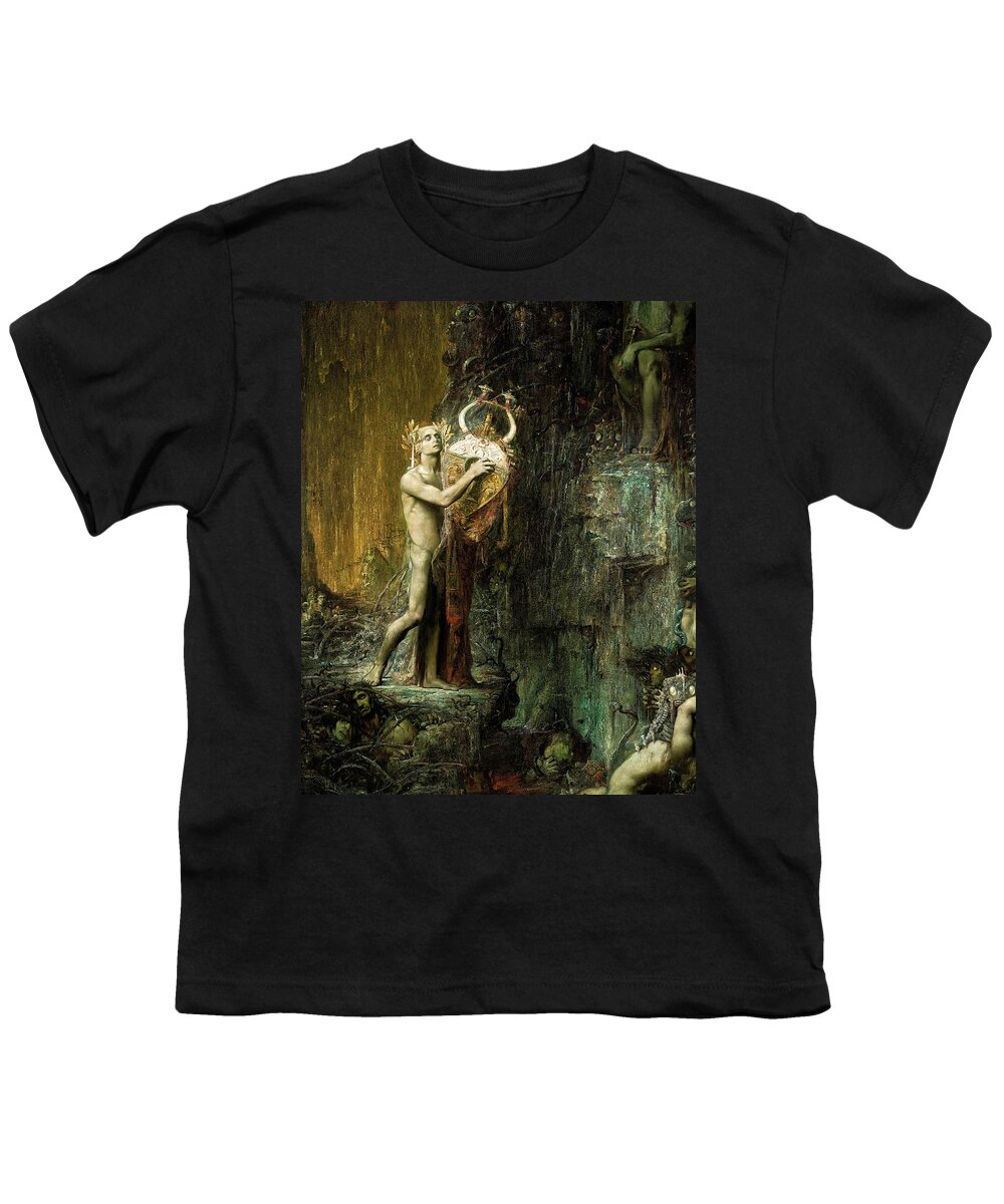 Pierre Marcel-beronneau Youth T-Shirt featuring the painting Orpheus in Hades by Pierre Marcel-Beronneau