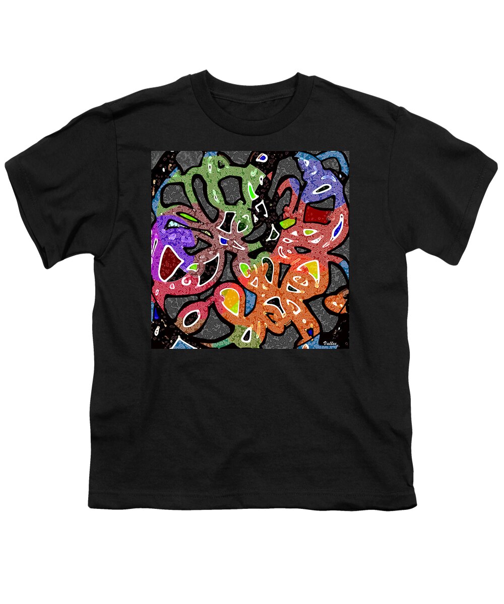 Abstract Youth T-Shirt featuring the digital art Patterns by Vallee Johnson