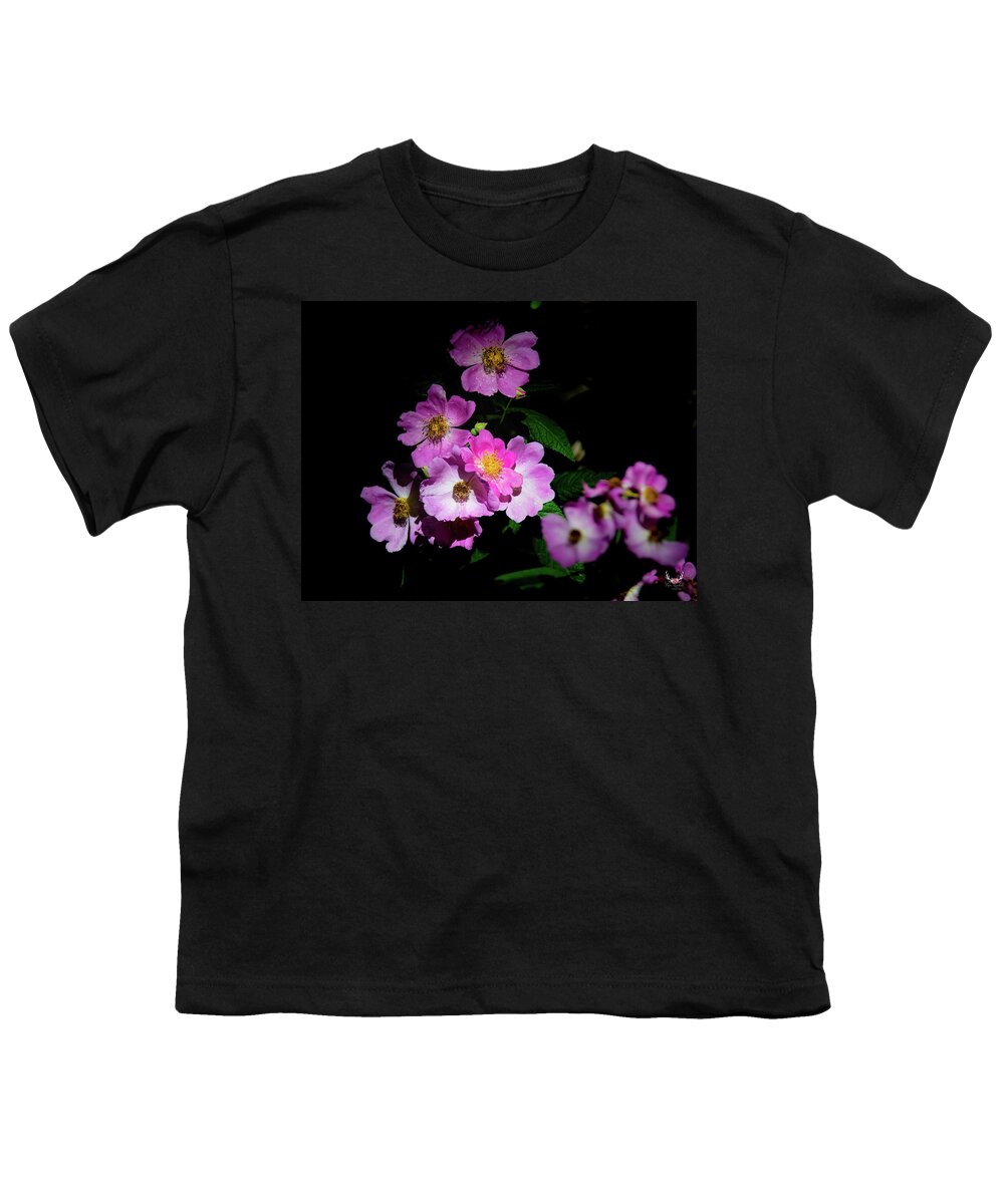 Pink Youth T-Shirt featuring the photograph Pink Blooms by Pam Rendall