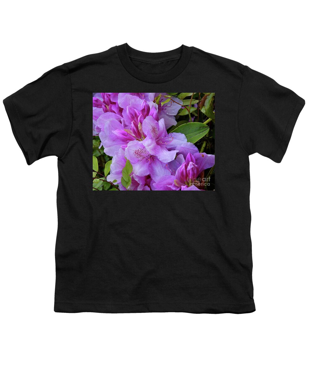 Pink Rhododendron Youth T-Shirt featuring the photograph Pink Rhododendron by Scott Cameron