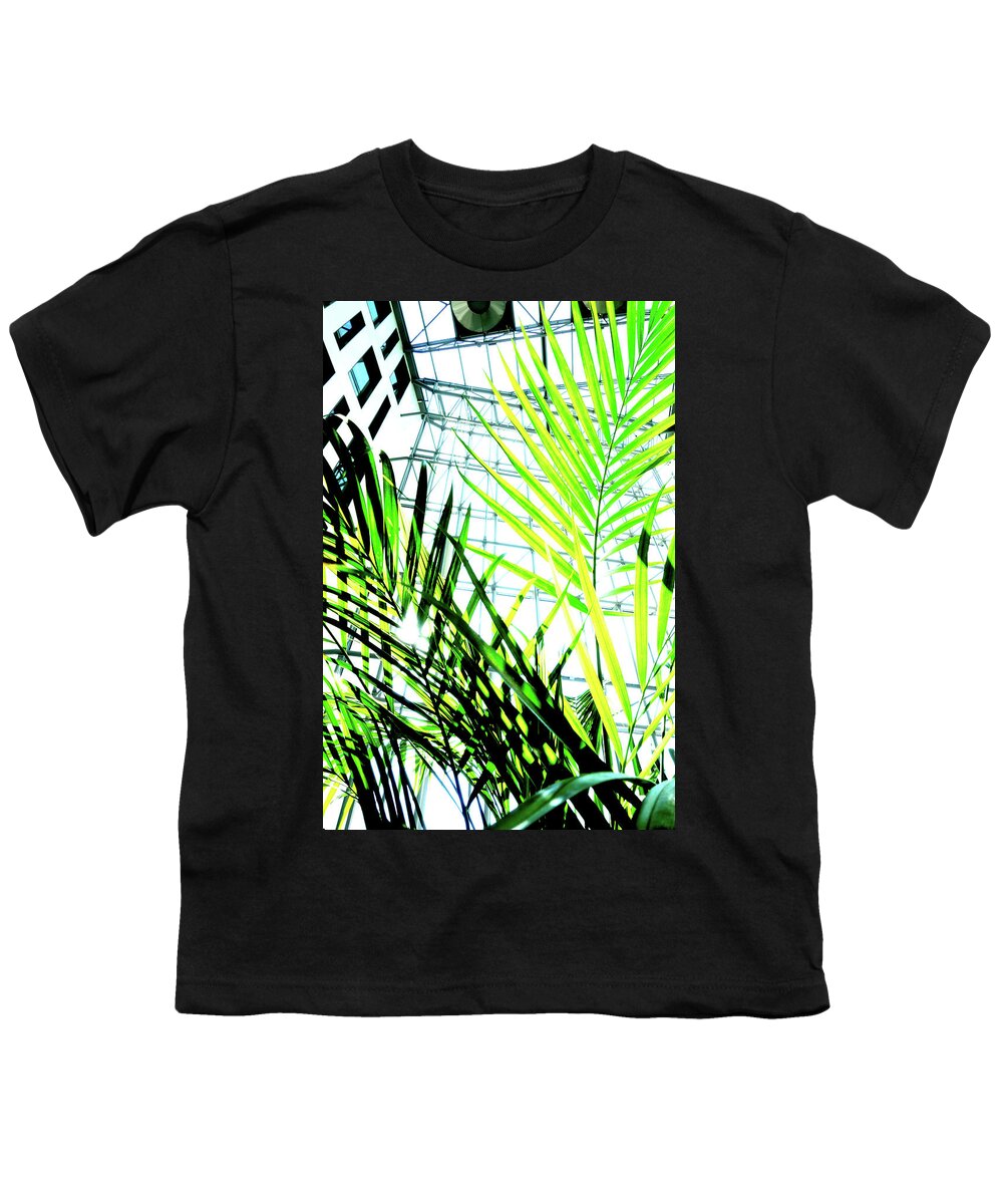 Plants Youth T-Shirt featuring the photograph Plants In Mall In Warsaw, Poland 2 by John Siest