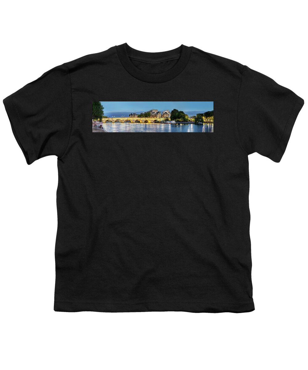 Pont Neuf Paris Youth T-Shirt featuring the photograph Pont Neuf Paris 02 by Weston Westmoreland