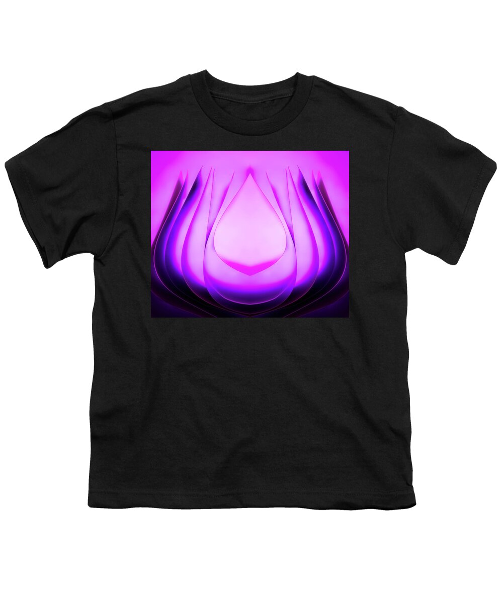 Paper Youth T-Shirt featuring the photograph Mysterious Flower - Paper Abstract by Elvira Peretsman