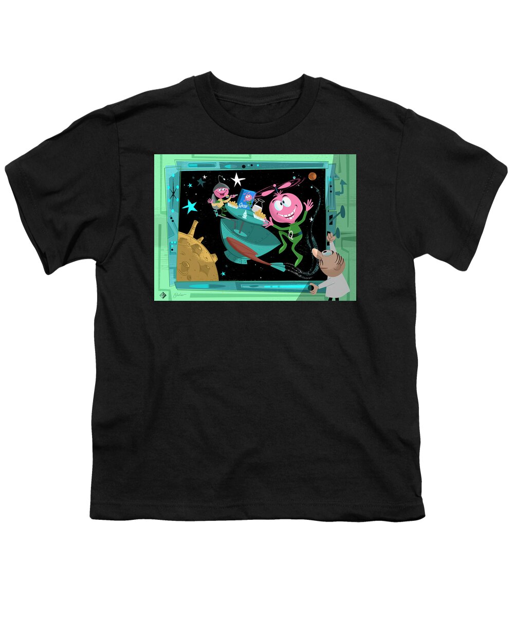 Cereal Youth T-Shirt featuring the digital art Quisp by Alan Bodner