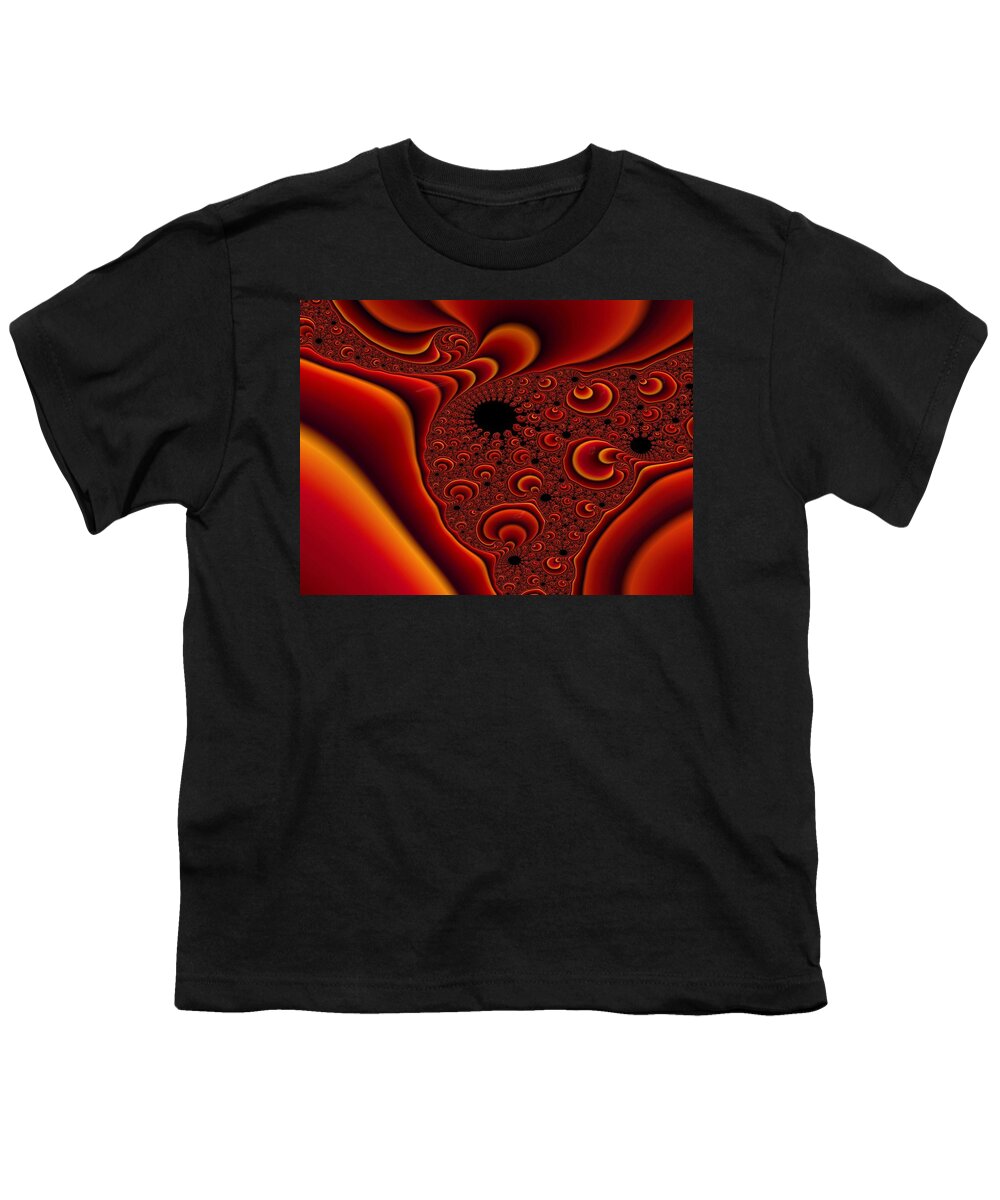 Fractal Design Youth T-Shirt featuring the digital art Ray of Hope by Bonnie Bruno