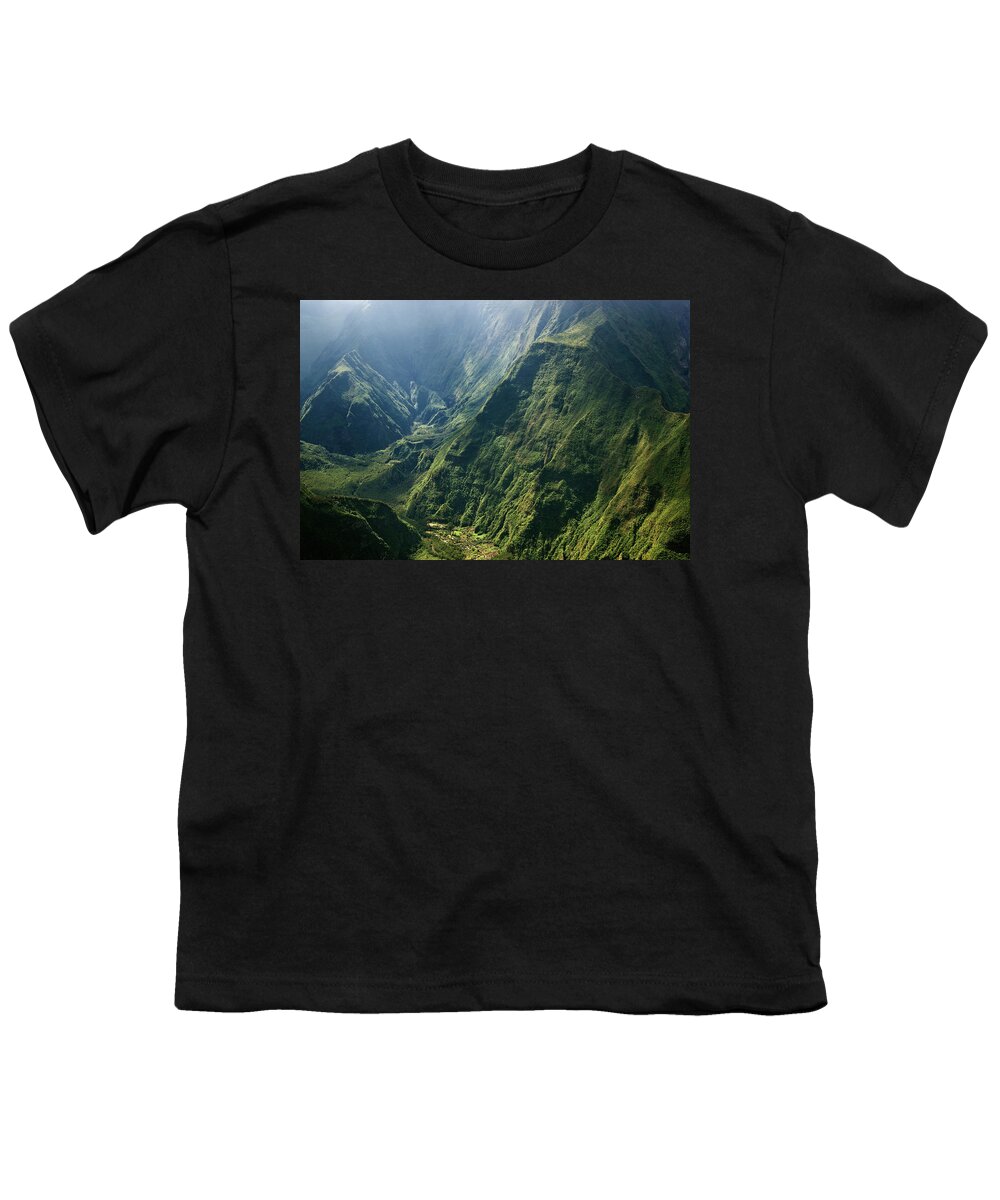 Reunion Island Youth T-Shirt featuring the photograph Reunion island - Ilet de Roche Plate by Olivier Parent