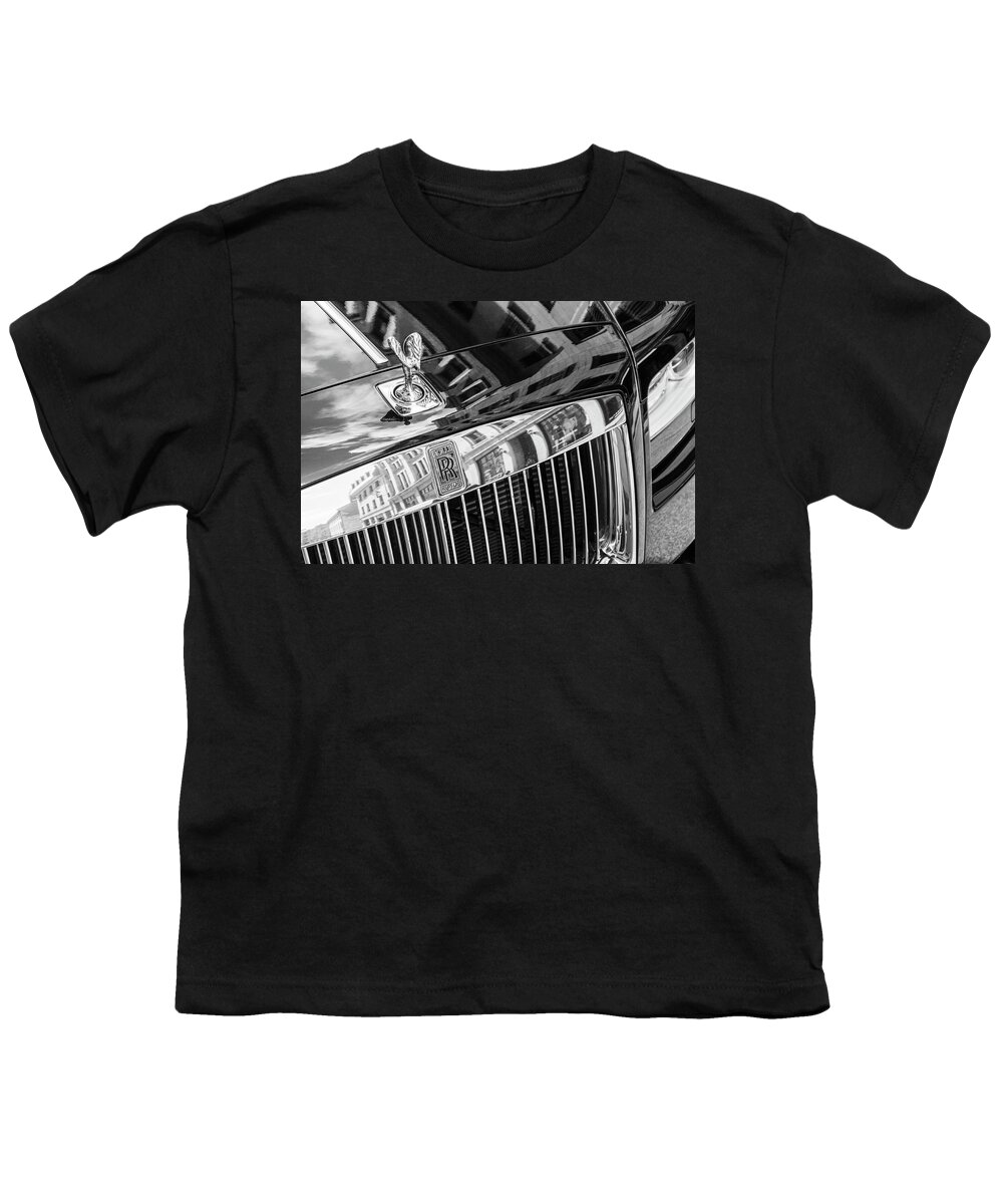 Rolls Royce Youth T-Shirt featuring the photograph Rolls in Montreal by Jim Whitley